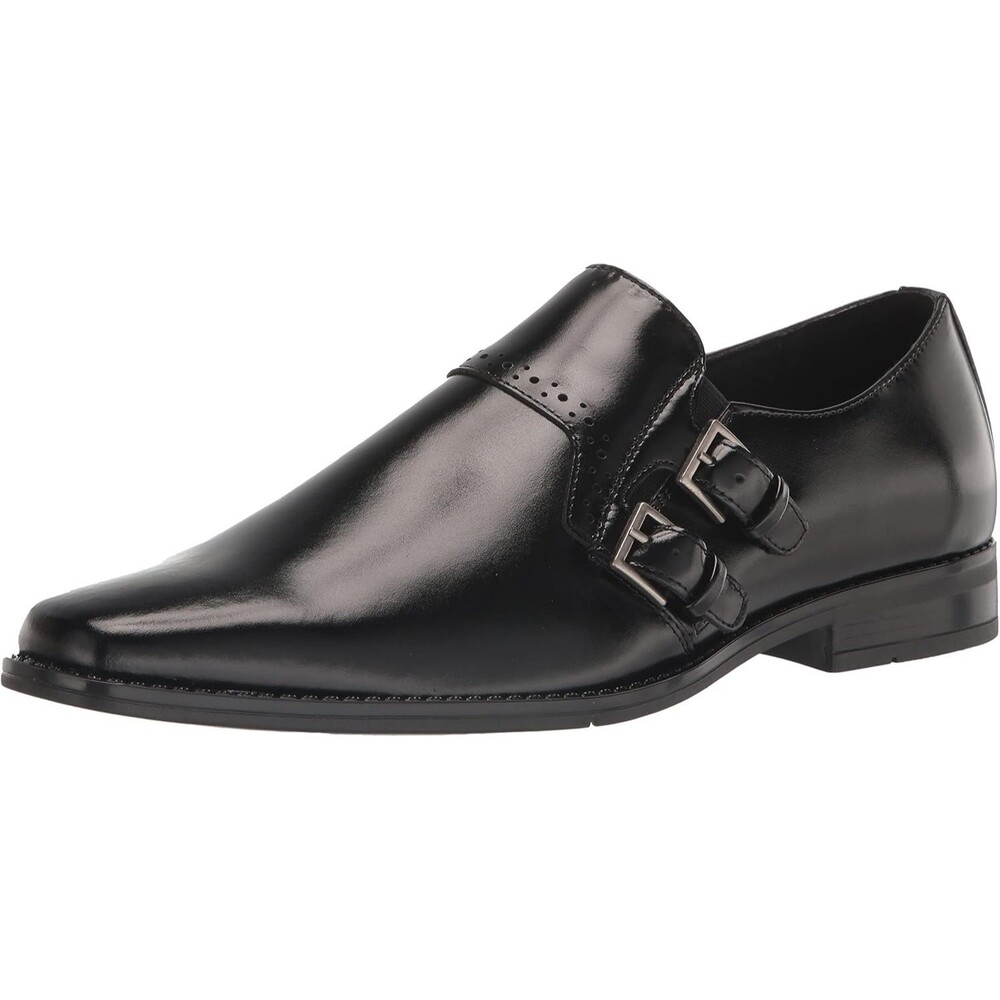 Stacy Adams Kilgore Men's Double Monk Strap Dress Shoe Black Size 8